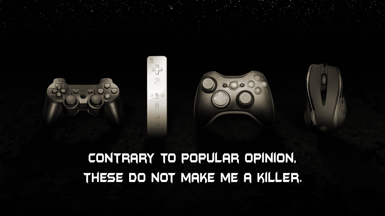 Вопреки распространенному мнению игры не делаю меня убийцей