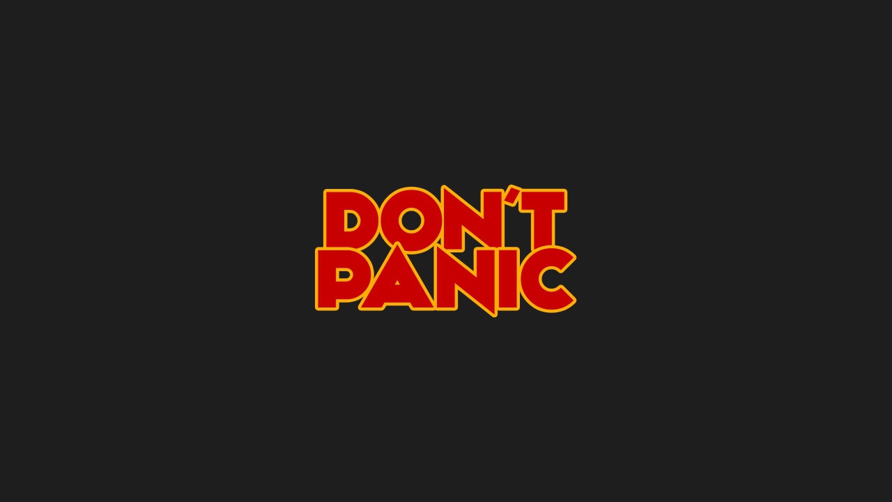 Не нужно паниковать