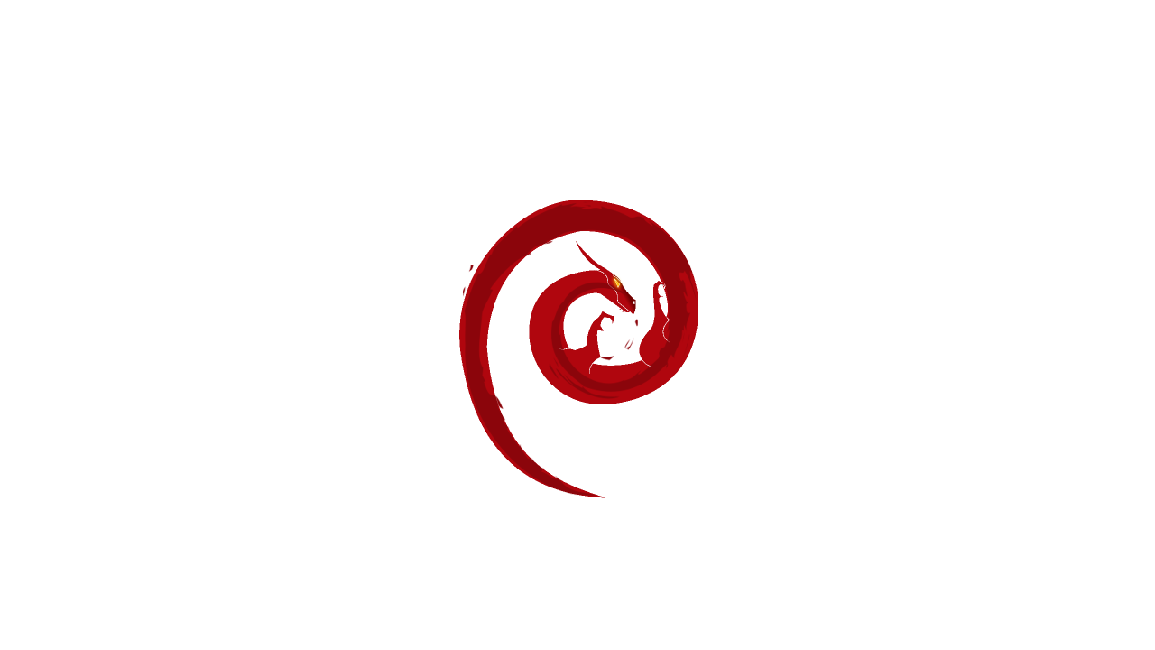 Linux Debian белый фон