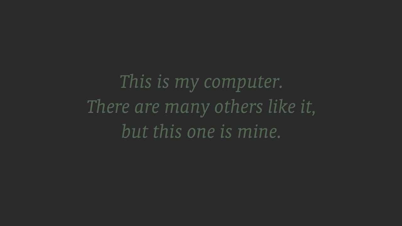 Мой компьютер не для всех