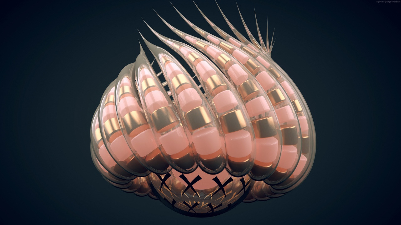 Абстрактные щупальца на сером фоне