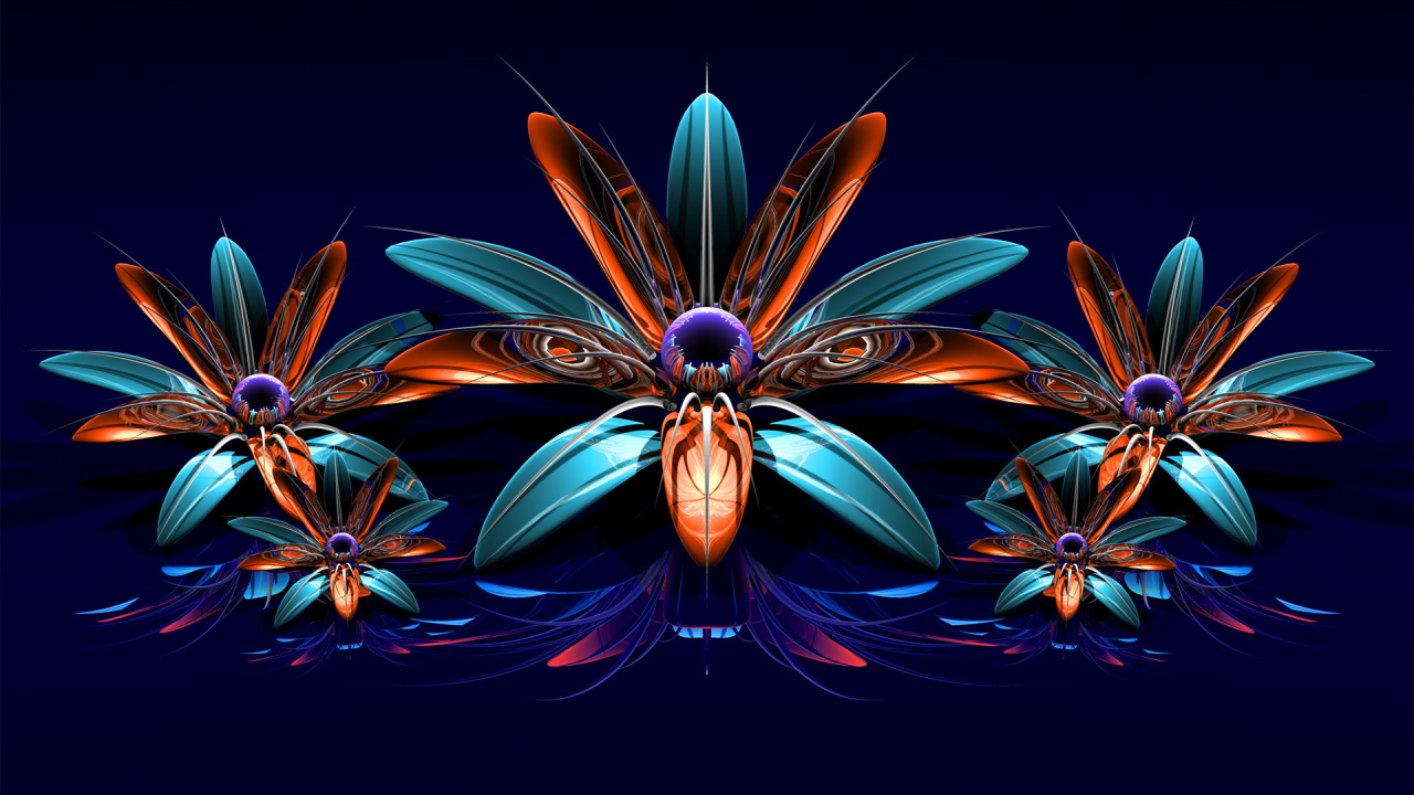 Фрактальные цветы