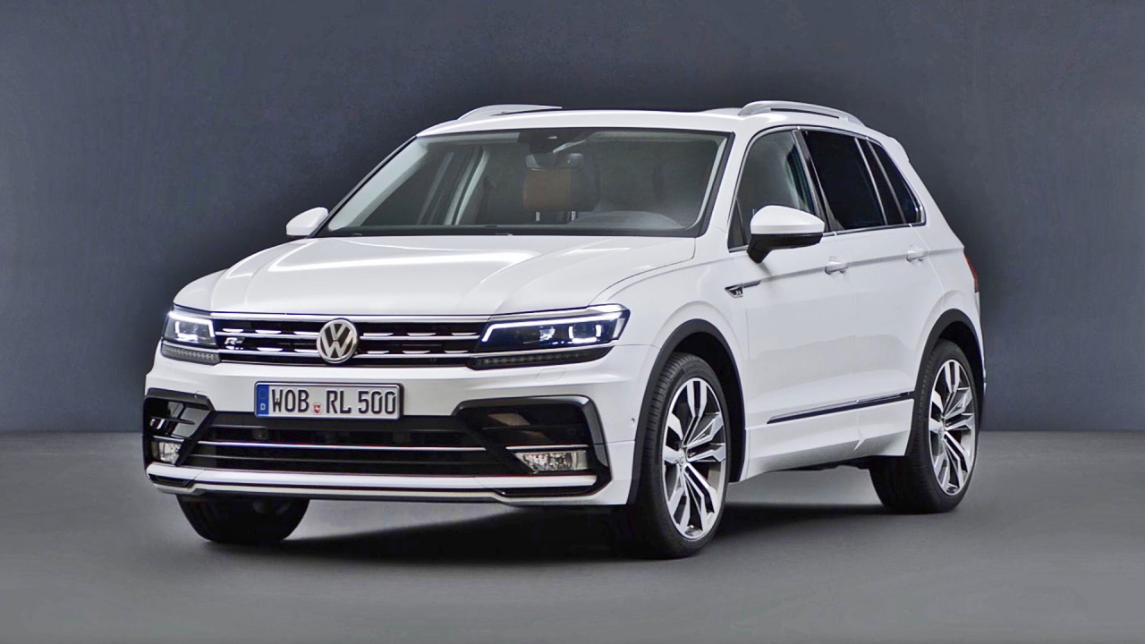 Белоснежный  Volkswagen Tiguan 2017 года 