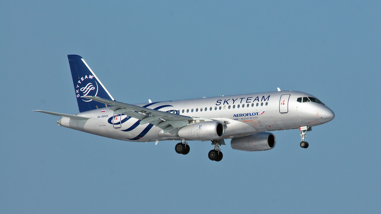 Пассажирский самолет авиакомпании Аэрофлот 