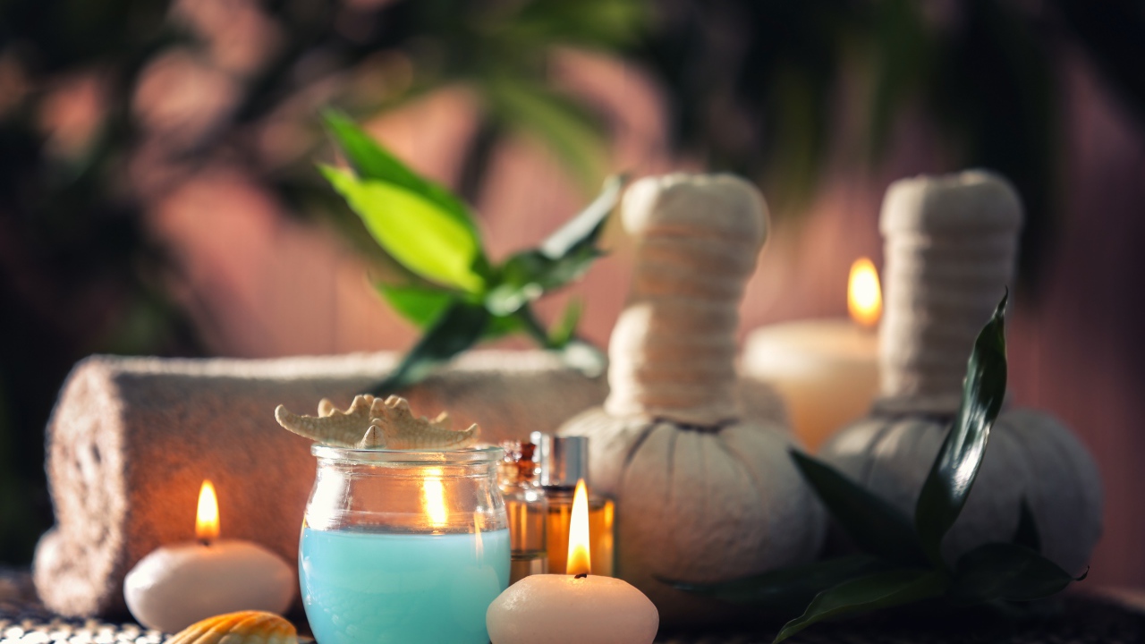 Ароматические свечи с маслами для спа процедур