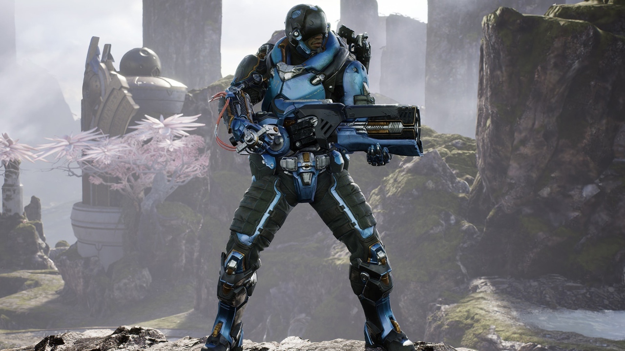 Мердок с бластером персонаж игры Paragon 2017  