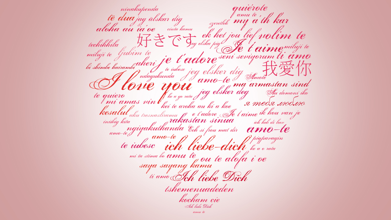 Сердце с признаниями в любви 