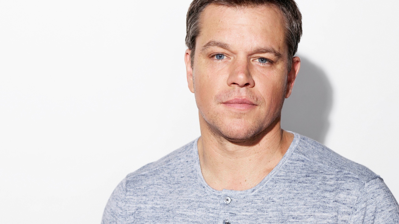 Голубоглазый актер Мэтт Деймон 