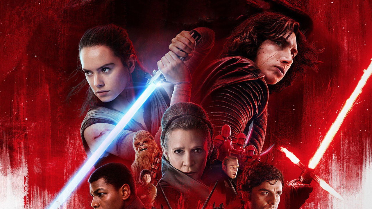 Постер с главными героями фильма Звёздные войны. Последние джедаи, 2017