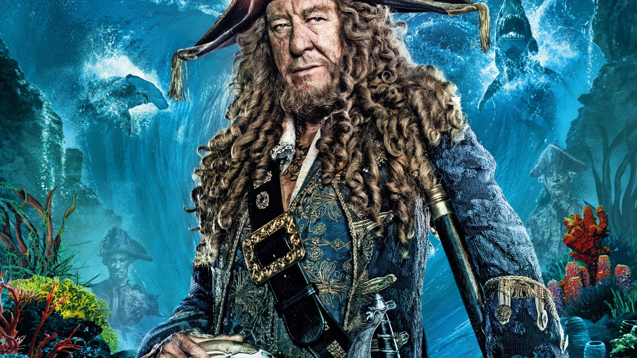 Капитан Барбосса персонаж фильма Пираты Карибского моря. Мертвецы не рассказывают сказки 2017 