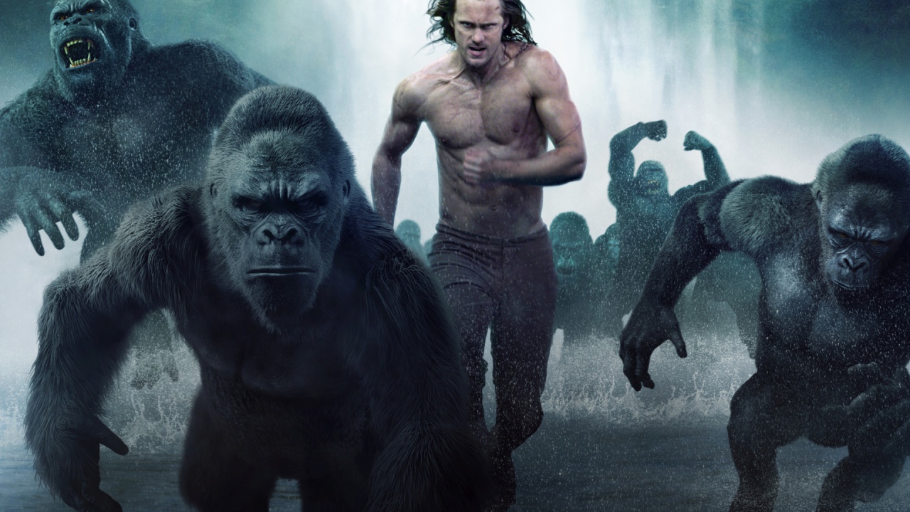 Тарзан  и гориллы фильм Тарзан. Легенда 