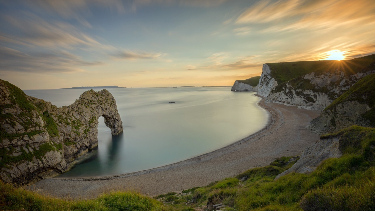 Арка Дердл-Дор на закате солнца