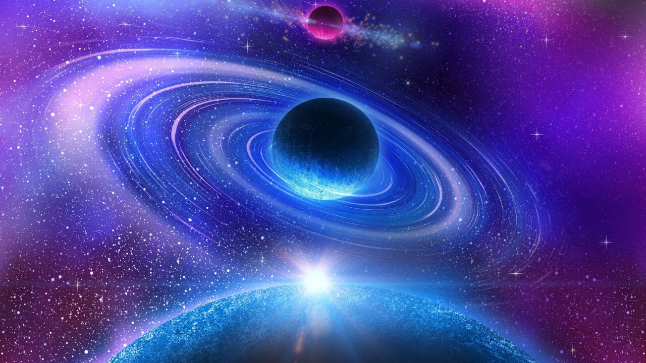 Космическая галактика планета Нептун