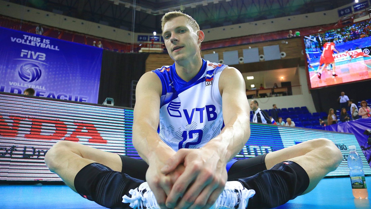 Российский спортсмен волейбольной команды Динамо Константин Бакун 