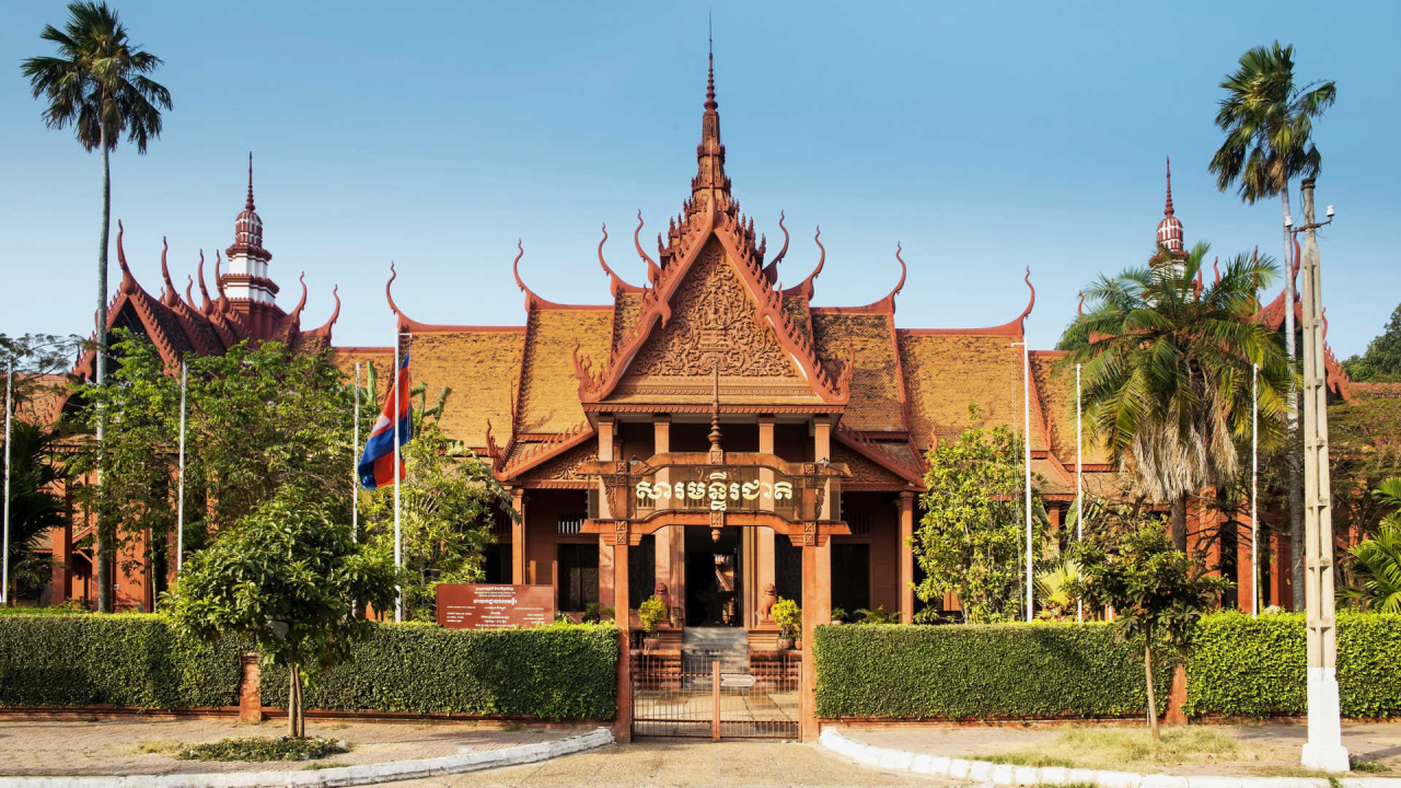 Музей  в городе Пномпень, Камбоджа 