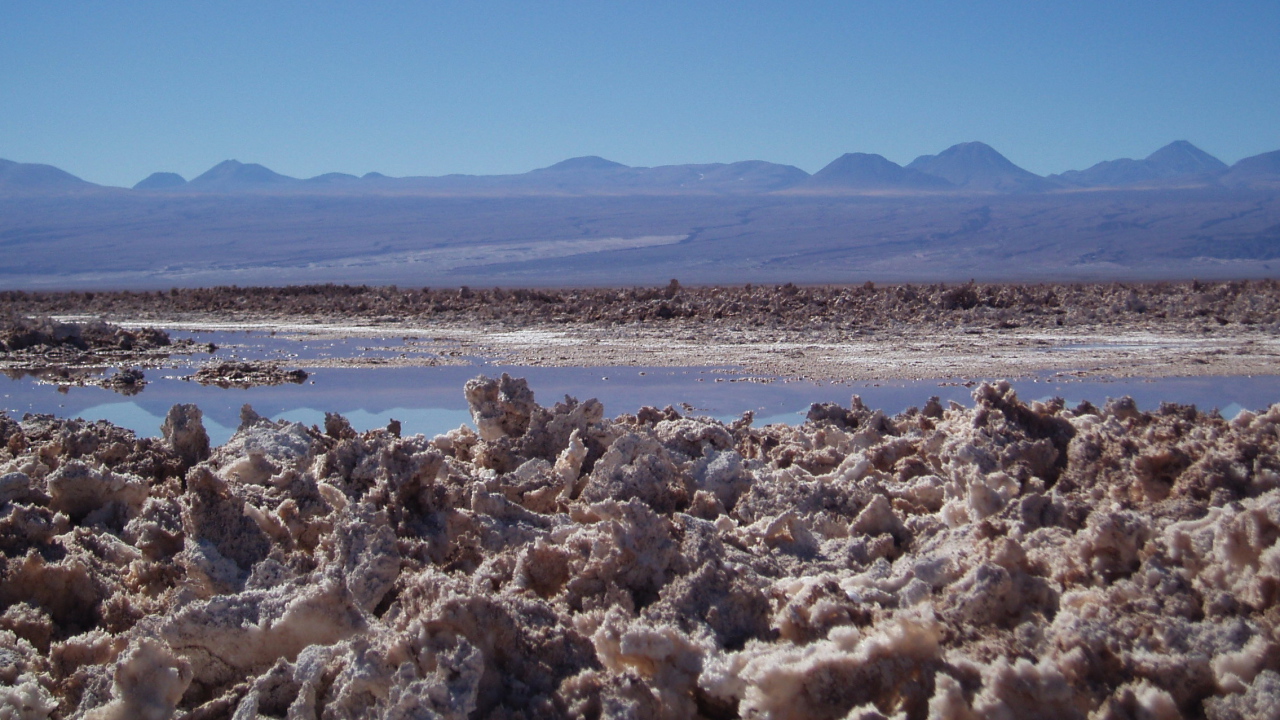 Солончак Салар-де-Атакама, Чили 