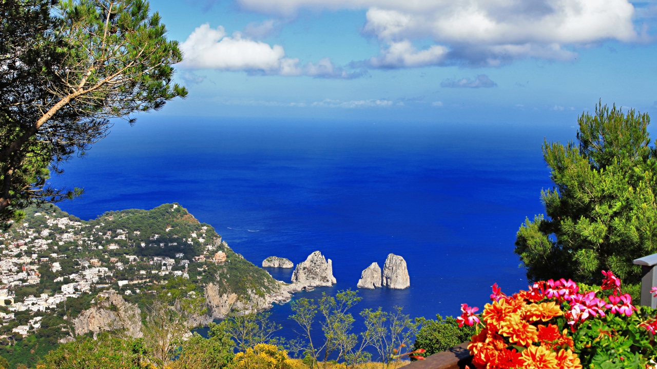 Picturesque island of Capri, Italy