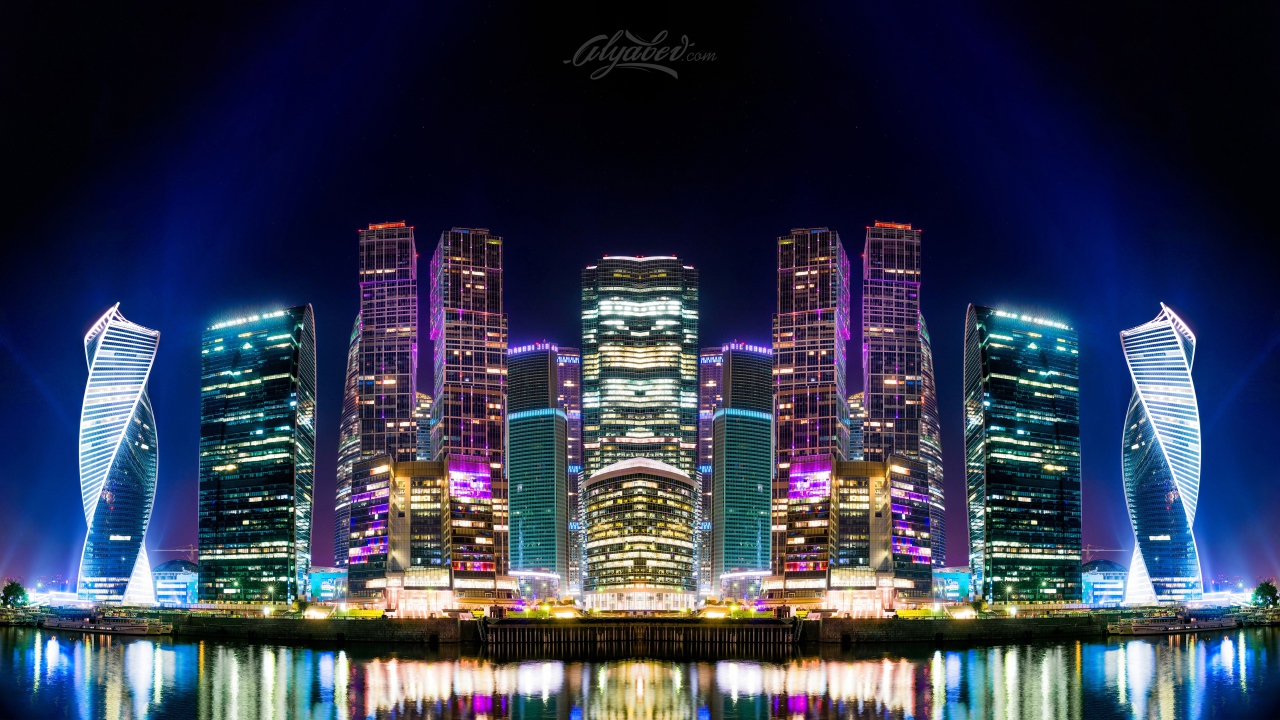 Ночная Москва, Россия 