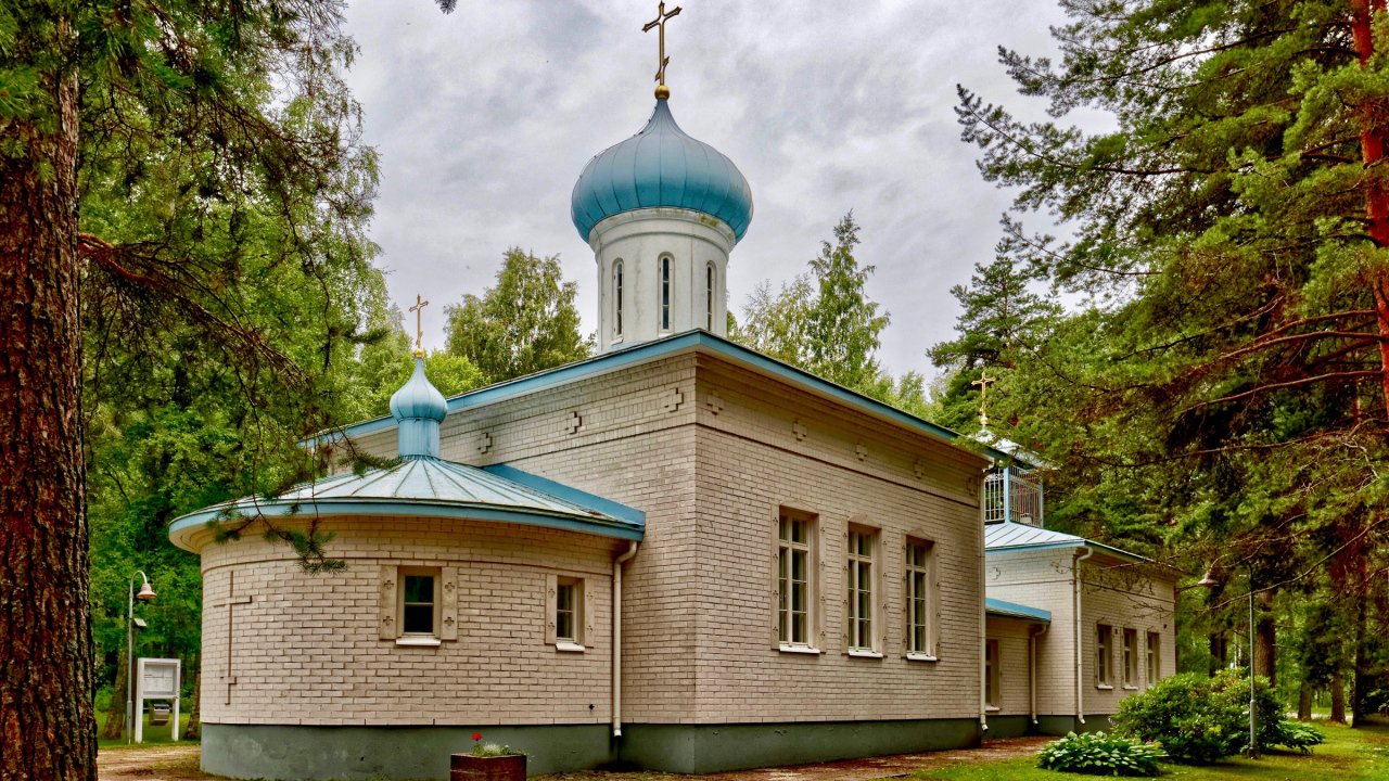 Красивая православная церковь Порвоо, Финляндия