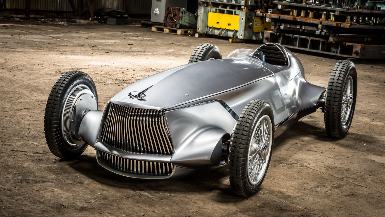 Электрический автомобиль Infiniti Prototype 9, 2018 года цвет серебристый металлик