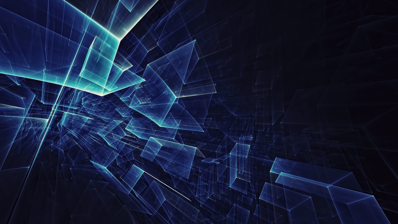 Абстрактные геометрические прозрачные фигуры