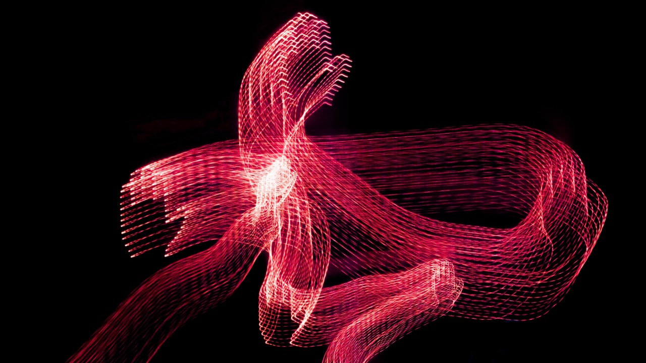 Красная абстрактная сеть на черном фоне