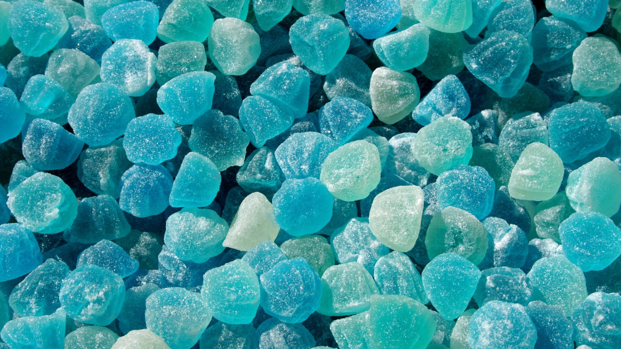 Голубые конфеты желе