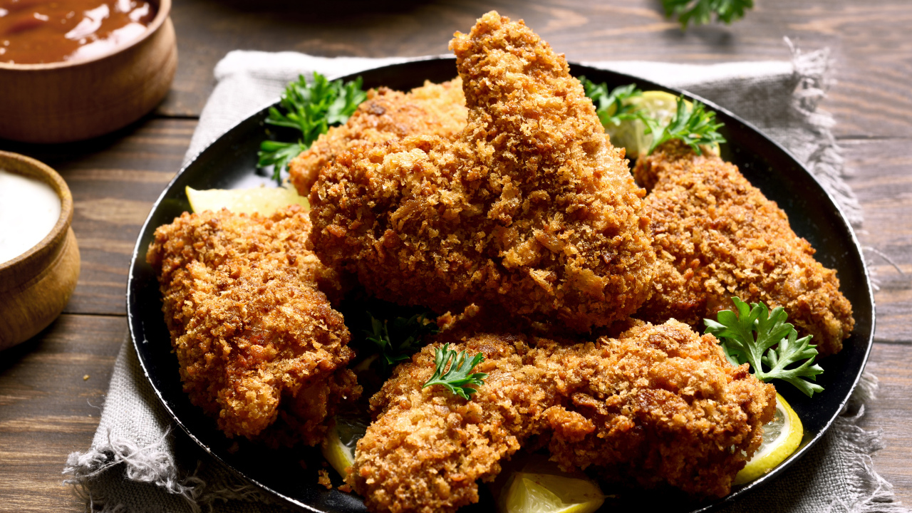 Запеченные хрустящие куриные крылышки