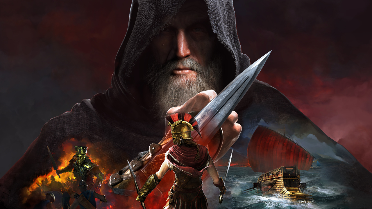 Кадр популярной компьютерной игры Assassin's Creed. Odyssey
