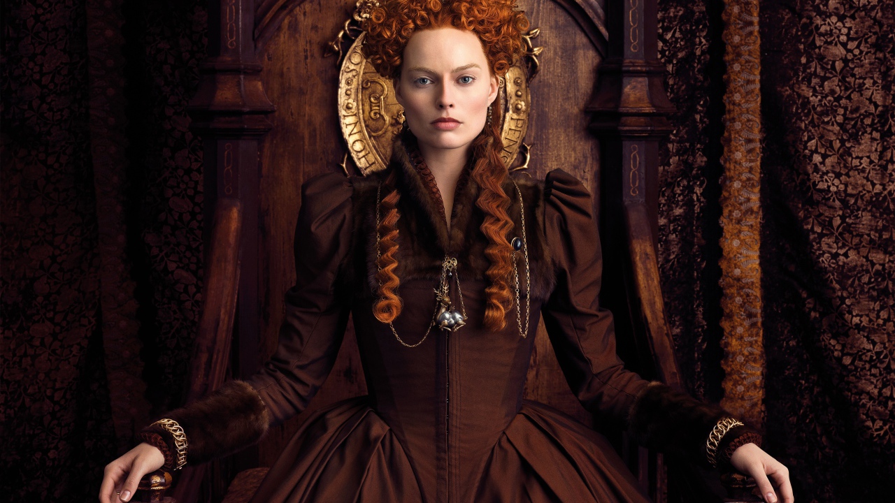 Актриса Марго Робби в фильме Две королевы, 2018