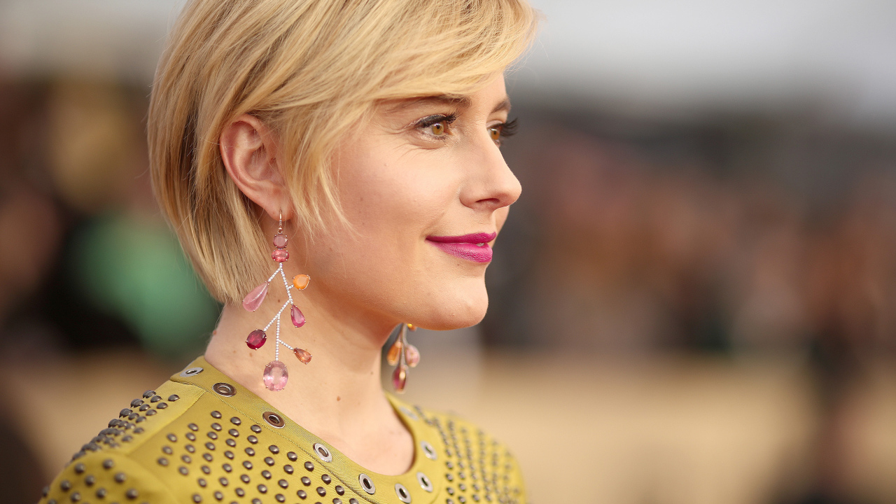 Американская актриса Грета Гервиг с очаровательной улыбкой