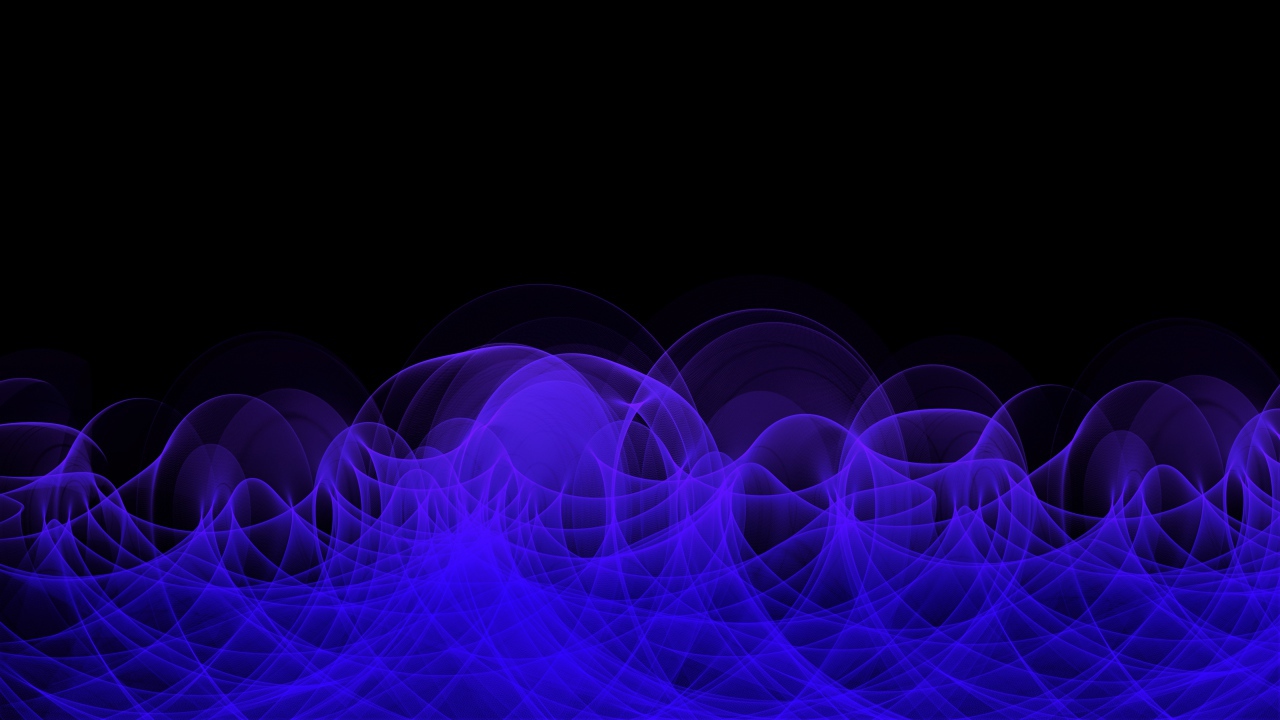 Неоновый синий дым на черном фоне