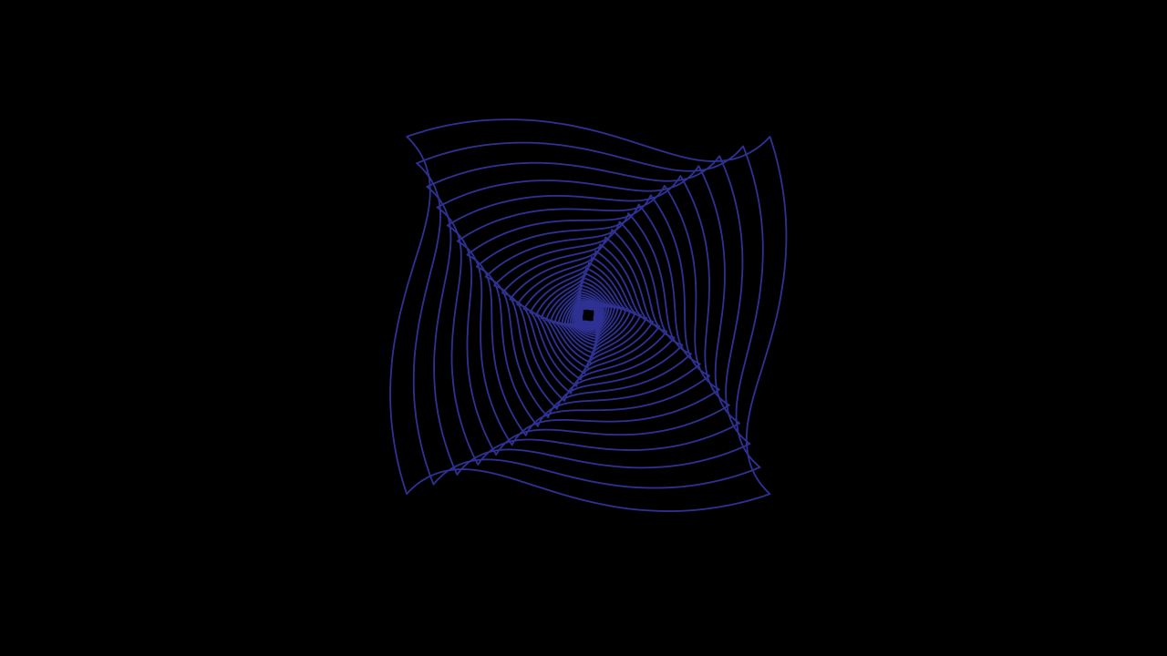 Purple fractal cobweb on black background