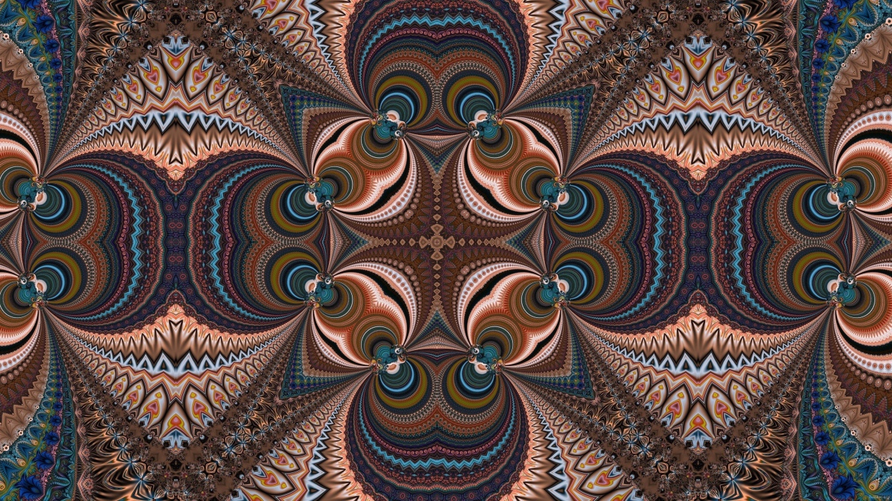Разноцветный красивый рисунок калейдоскоп 