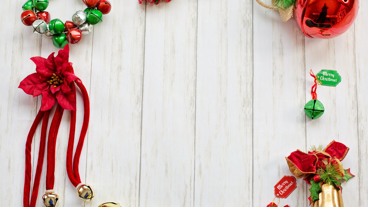 Шаблон для поздравительной открытки на Рождество