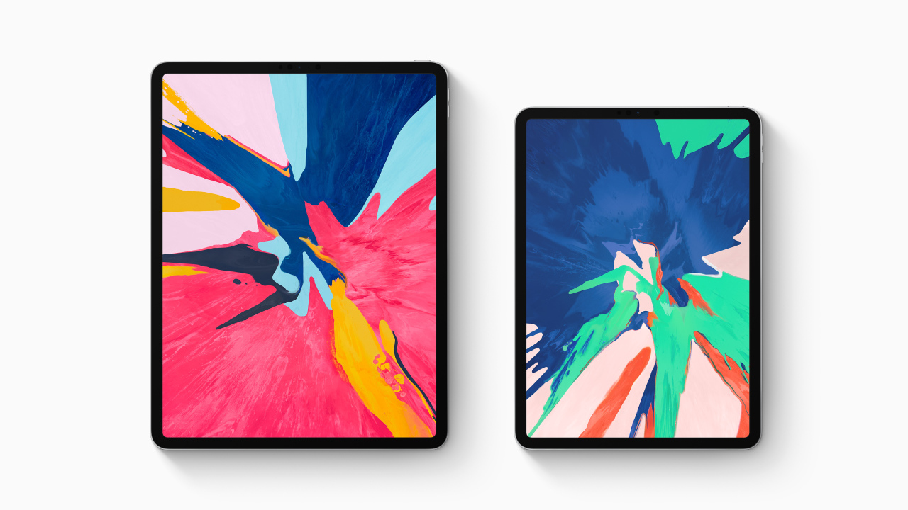 Новый Apple iPad Pro 11 на белом фоне