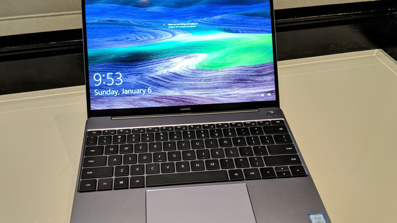 Тонкий ноутбук Huawei MateBook 13, CES 2019