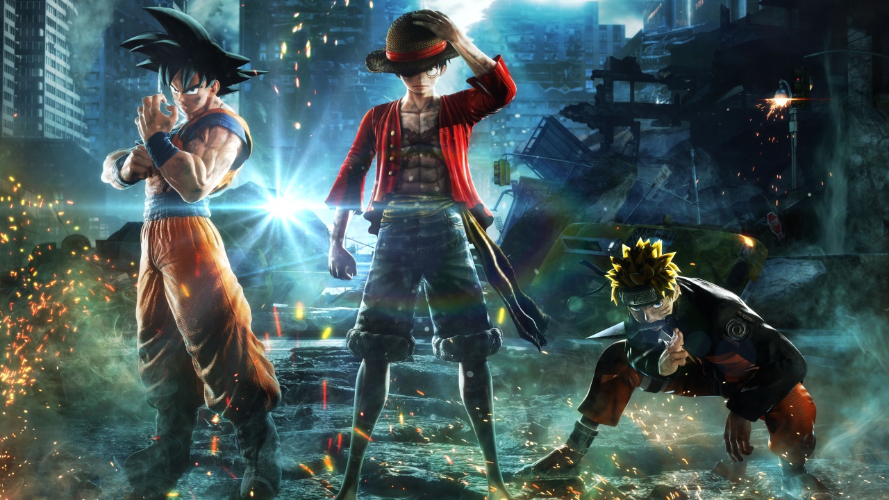 Персонажи новой видеоигры  Jump Force, 2019 года
