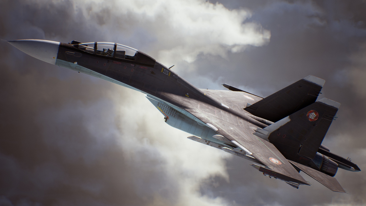 Истребитель из компьютерной игры Ace Combat 7: Skies Unknown, 2019