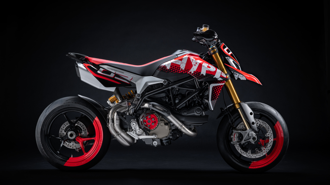 Мотоцикл Ducati Hypermotard 950 Concept 2019 года вид сбоку