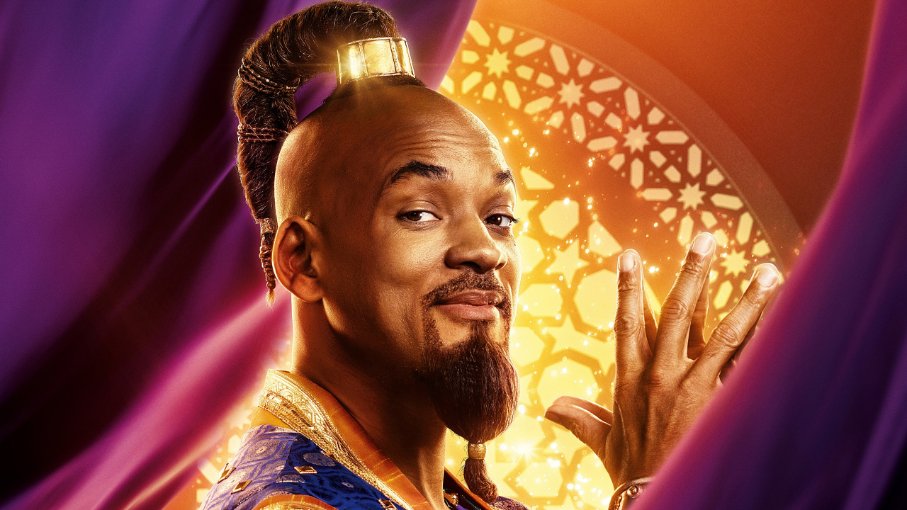 Actor Will Smith in the role of Gina film Aladdin, 2019