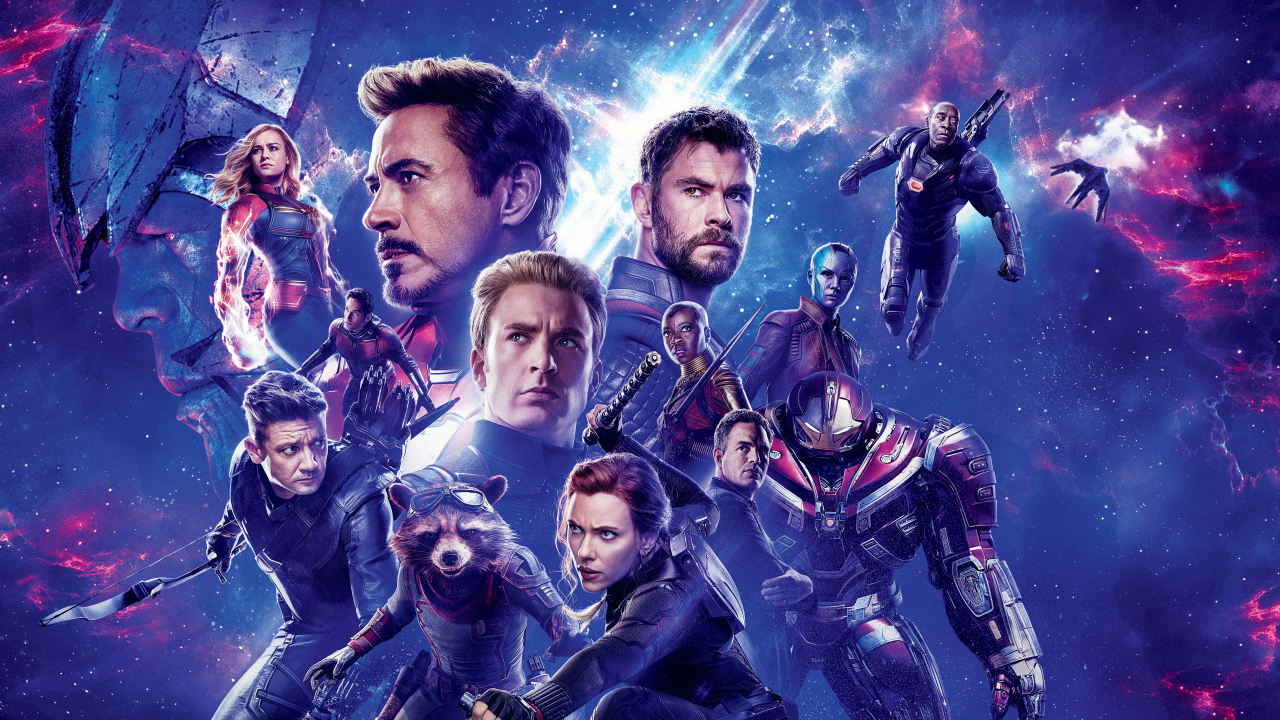Постер с главными героями фильма  Мстители: Финал, 2019 