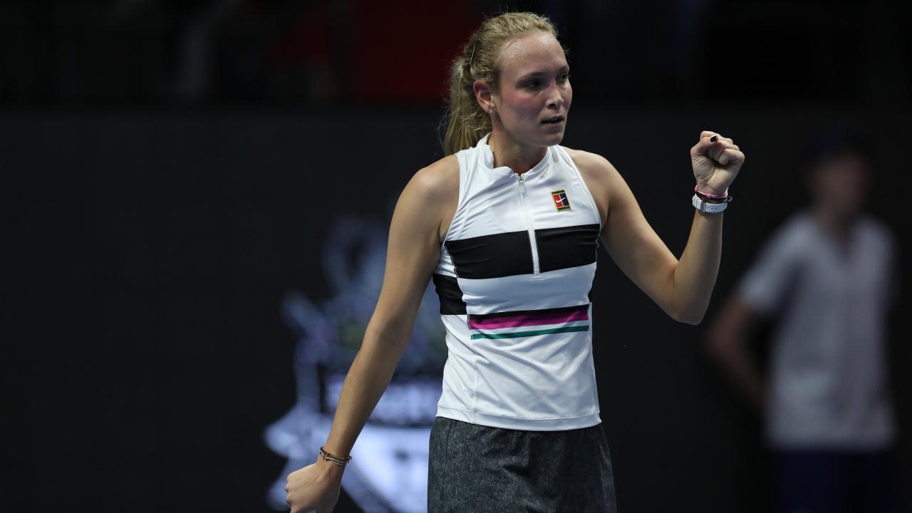 Теннисистка Донна Векич на корте