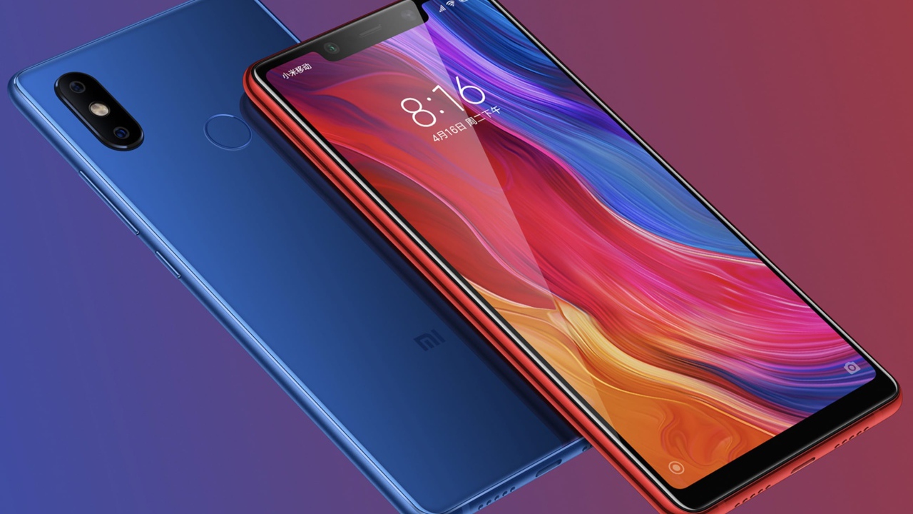 Красивый тонкий смартфон Xiaomi Mi 8
