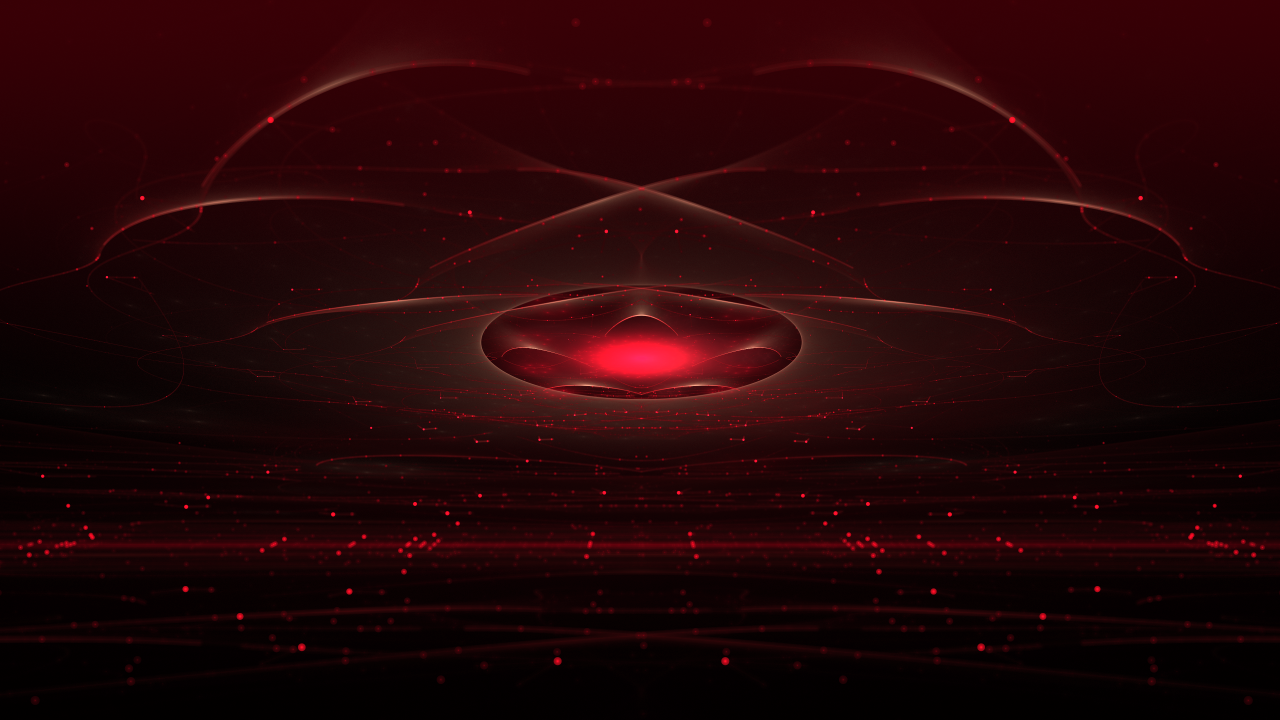 Большой красный овал над лазерным полем