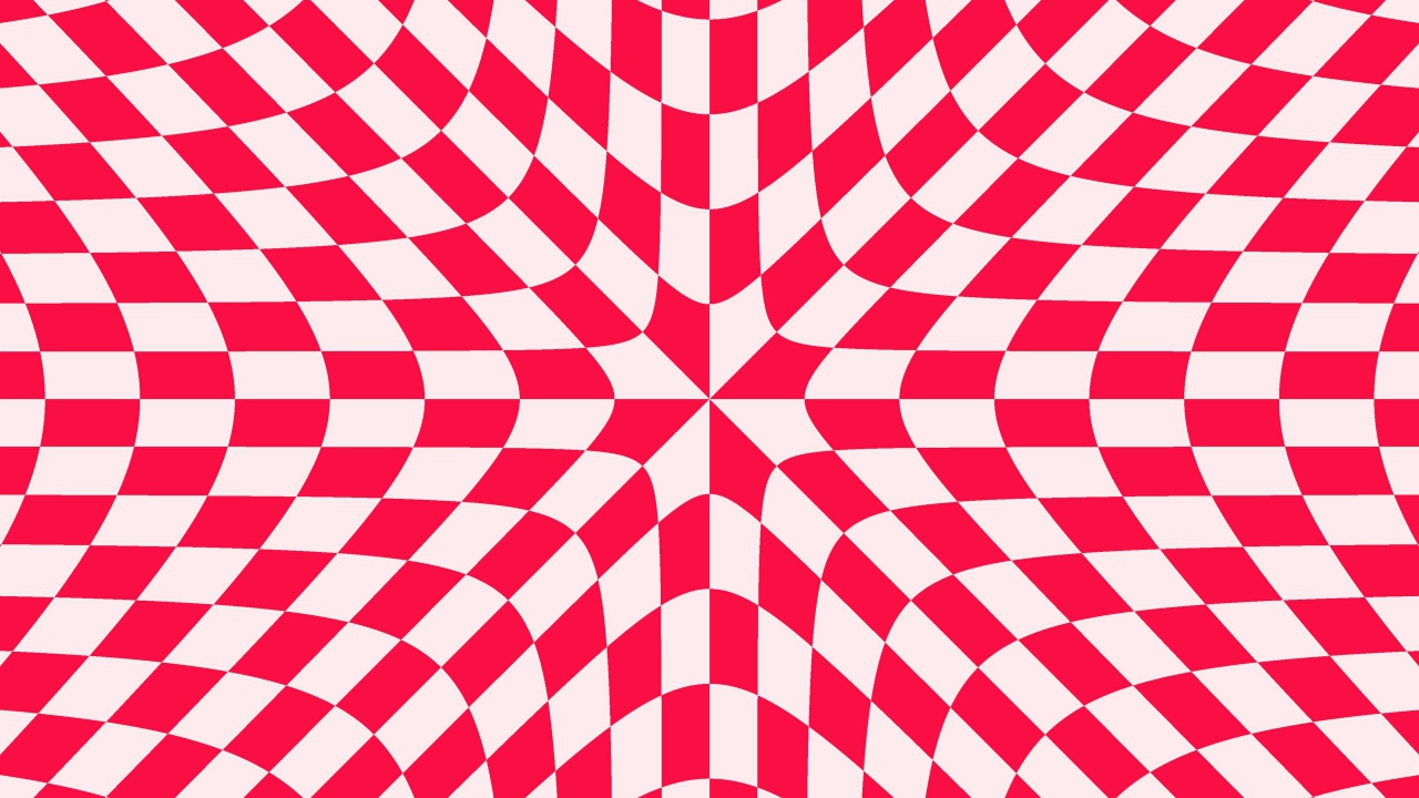 Красно - белый рисунок иллюзия 