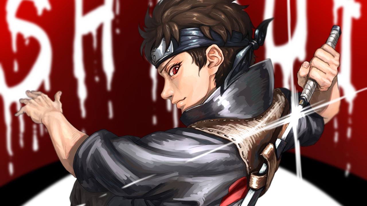 Мужчина с мечом аниме Naruto 