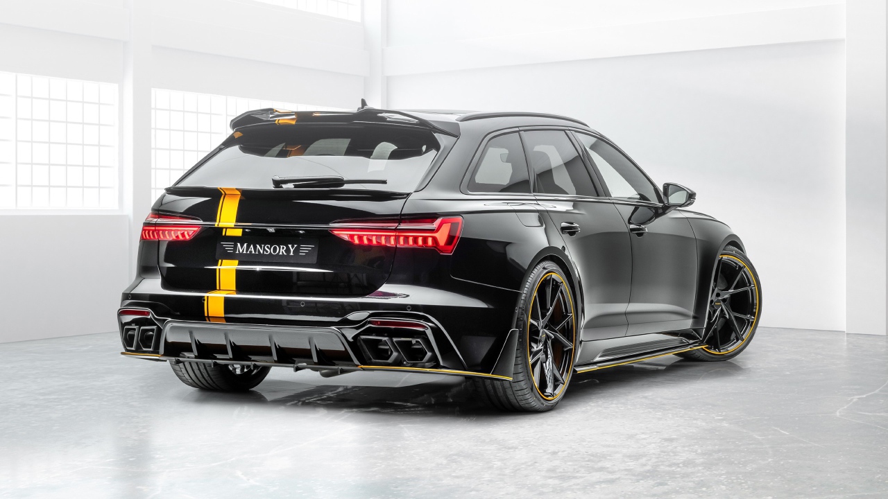 Автомобиль Mansory Audi RS 6 Avant 2020 года вид сзади