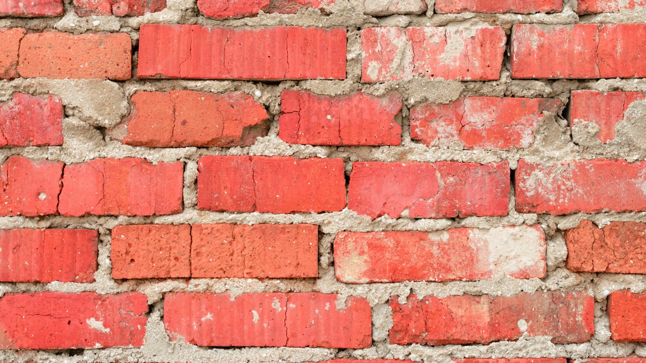 Старая кирпичная стена, фон 