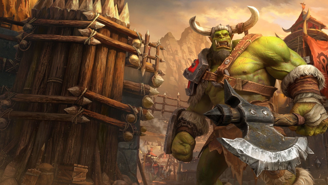 Орк из компьютерной игры Warcraft III: Reforged